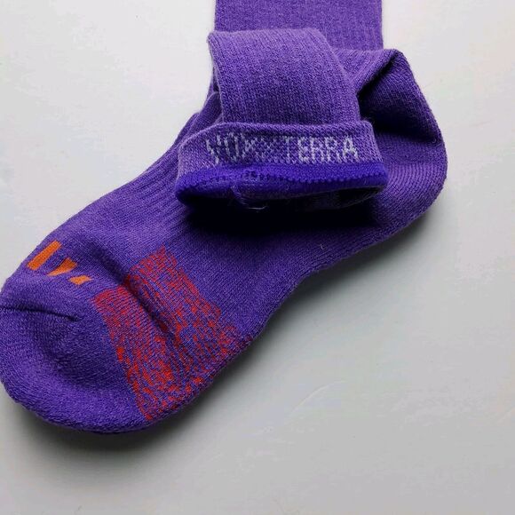 Voxx Life Terra Wool Blend Neuro Socks Outdoor Boot Crew Purple Size S (Wo 4-7 ) - Picture 3 of 4